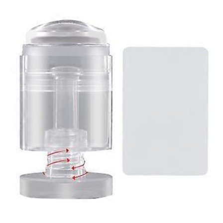 Klar Nagelstämpel Transparent Avtagbar Synlig Kropp Gelé Naglar Konst Mall