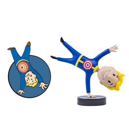 Fallout 4 Vault Boy PVC Action Figur Samlarobjekt Modell Bobblehead Toy Doll Ny