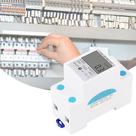 Dds528 5-32a 230v Hushållsströmmätare Intelligent Enkel Att Installera Vit Enfas Din-skena Elektrisk Energimätare För Hem Mengxi