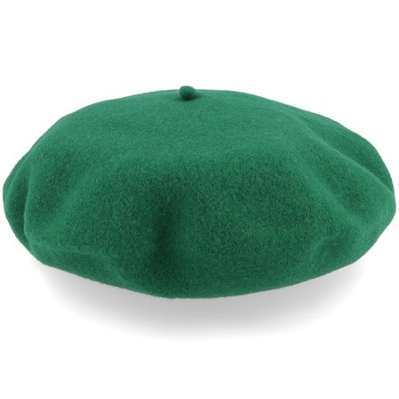 CTH Ericson - Vert traditionalbeanie Chapeau - Amelie Green Beret @ Hatstore