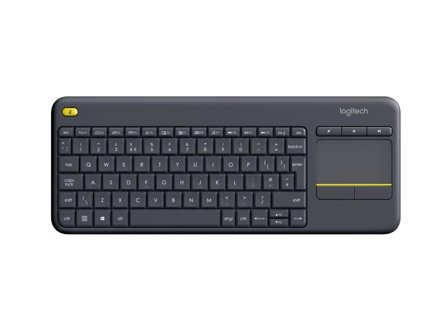Logitech Wireless Touch Keyboard K400 Plus - tastatur - Fransk - svart Inn-enhet