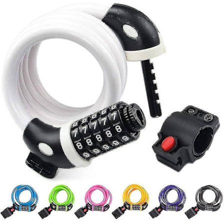 4 Fots Høy Sikkerhets Resetbar 5-Siffer Sykkellås