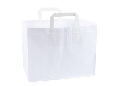 SOBER Bärkasse Take Away vit 320x220x290mm 300/fp - Lyreco - Emballage och lagerutrustning - Bärkassar och Påsar - Bärkasse - Papper