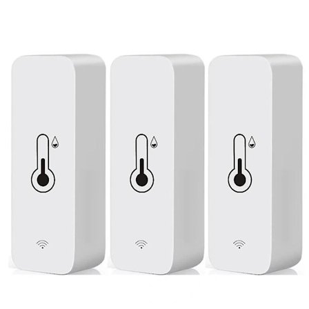 3x Tuya Wifi Temperatur- og Fugtighedssensor Indendørs Termometer Hygrometer—max