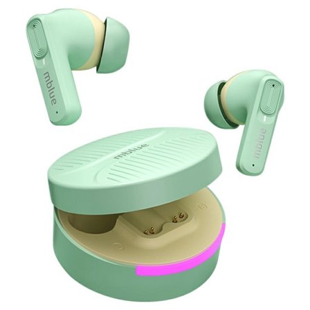 MBLUE AR03pro ANC Noise Cancellation Bluetooth 5.3 Earbuds Low Latency Gaming Hörlurar - Mint
