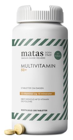 Matas Striber Multivitamin 50+ 300 tabl., Helse & Madvarer, Vitaminer, Multivitaminer