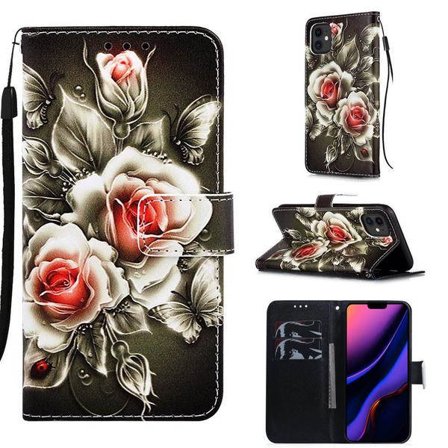 Plånboksfodral Apple iPhone 11 – Rosor