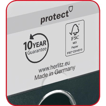 HERLITZ Ordner maX.file protect A4 8cm pink Einstecksch.