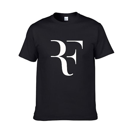 Federer Tennis kortärmad bomull T-shirt med rund hals