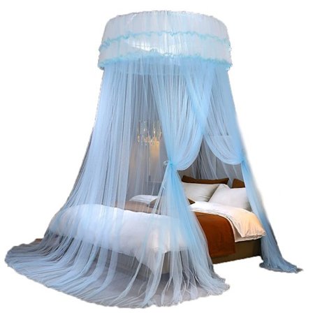 Kertnic Myggenet Sengehimmel til Himmel Seng Forhæng Fint Gennemsigtigt Mesh Dome Sengehimmel, Børn & Voksne Blonde Telt til Twin Full Seng