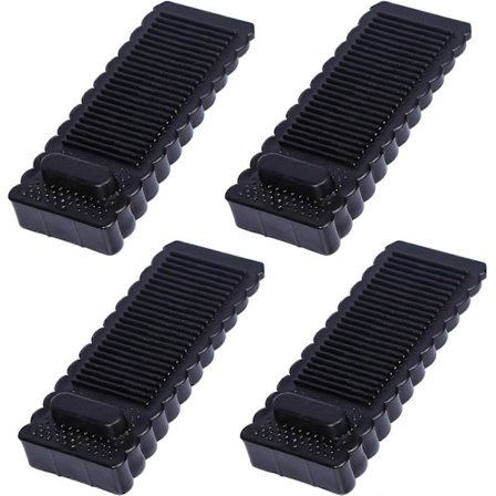 Oven Kumiovi Kiila, 4 kpl Liukumaton Ovenpysäytin Kestävät Portin Pysäyttimet Pinottavat Ovenpysäyttimet Kaikentyyppisille Oville