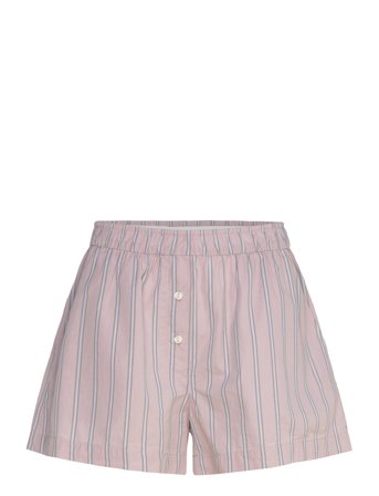 Monki Relaxed Cotton Boxer Shorts - Pink - S