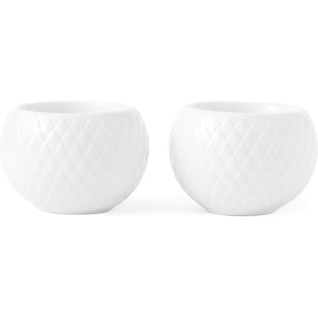 Lyngby porcelæn 2 kpl Rhombe-kynttilänjalkoja