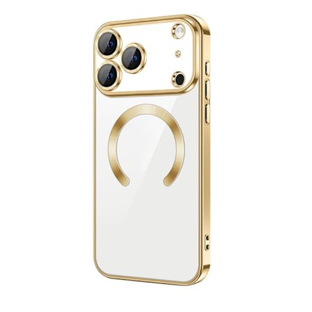 iPhone 17 PRO Cover – Metallic Cover med Magnetisk Kompatibilitet, Slankt Design - Guld