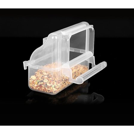 Transparent plastfôrer med støtte for kanarifugler, kampanje