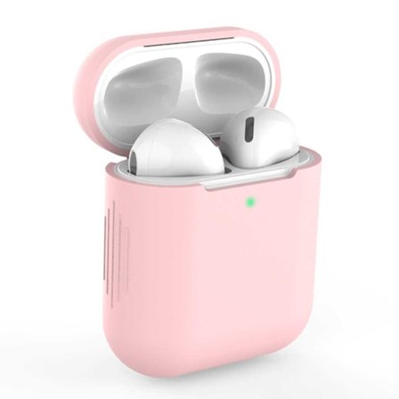 Ljusrosa Apple AirPods 1/2 Case Fodral Stötsäkert Skyddsfodral