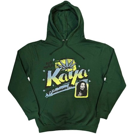 Bob Marley Unisex Adult Kaya Hoodie S Grön