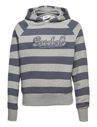 Lippo Hood Sweat Hoodie Grå Grunt