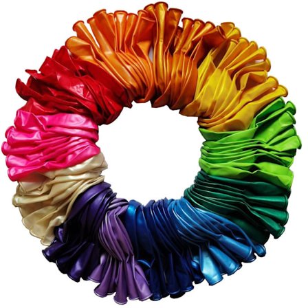 100 st blandade färgade ballonger, flerfärgade latexballonger, blandade ballonger för barnkalas, bröllop, fester