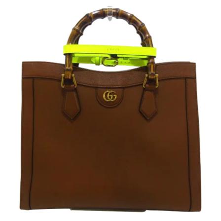 Gucci Vintage, Pre-owned Leather handbags Bruin, Dames, Maat:ONE Size