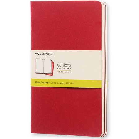 Cahier Notebook Large Red Plain