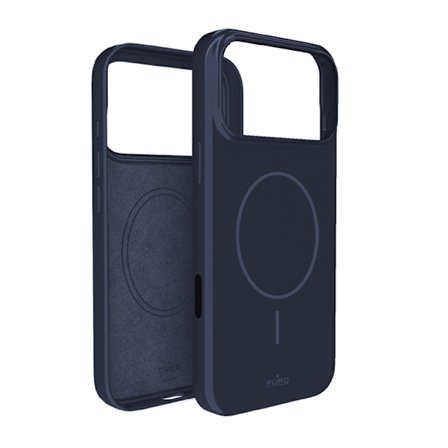 Puro Telefontaske til iPhone 17 Pro Max Magsafe Polycarbonat Pulse - Blå