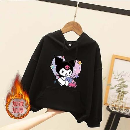 Sanrioed Plysch Anime Cinnamoroll Melodi Tecknad Barntröja Kawaii Baby Boy Girl Sweatshirt Pullover Rock Barn Kläder Present 150 BN-7VFGH