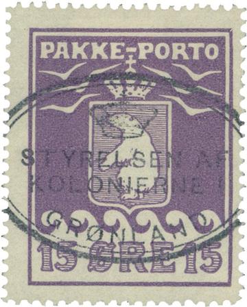 Grønland 1915 - Pakkeporto - AFA 8I - Stemplet