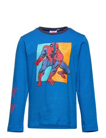 Long-Sleeved T-Shirt T-shirts Long-sleeved T-shirts Blå Spider-man