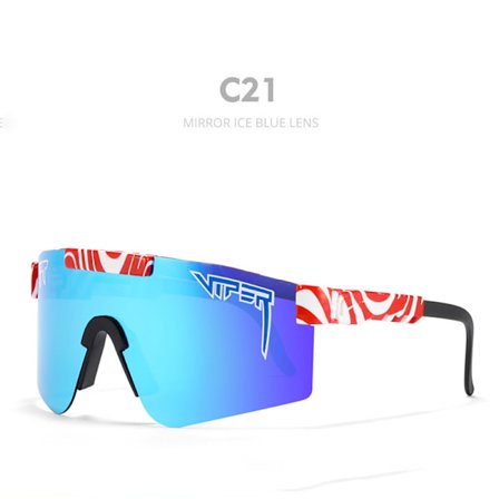 Store ramme sykkelbriller fargerike full-face ekte film polariserte solbriller trygge og kule