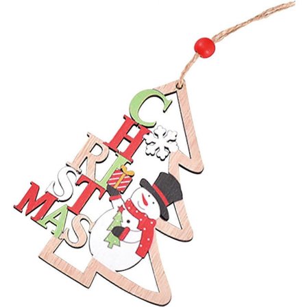 Juletrepynt i tre | Juletrepynt i tre - Nissejulehåndverk Dekorativt anheng, juletrehengende dekorasjoner-A