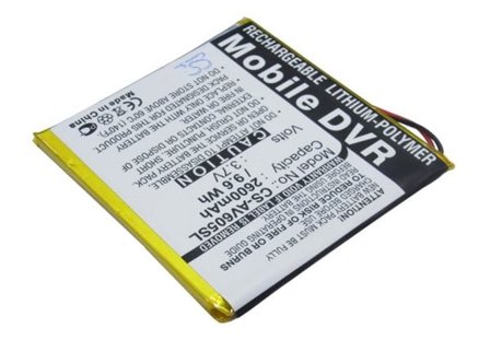 Mediespillerbatteri for Archos AV605 20 GB, AV605 40 GB, AV605 60 GB osv.