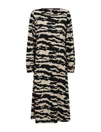 Sc-Delal Knælang Kjole Black Soyaconcept