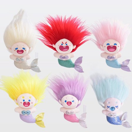 Bedst sælgende 5-delt havfrueprinsesse dukke, bomuldsdukke, plys dukke