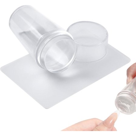 Stempel for Neglekunstsett - Klar Silikonstemplingssett for Neglekunst