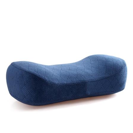 Pehmeä mukava matkatyyny Kannettava memory foam retkeilytyyny Navy blue (solid Color) 42x20x9.5-13cm