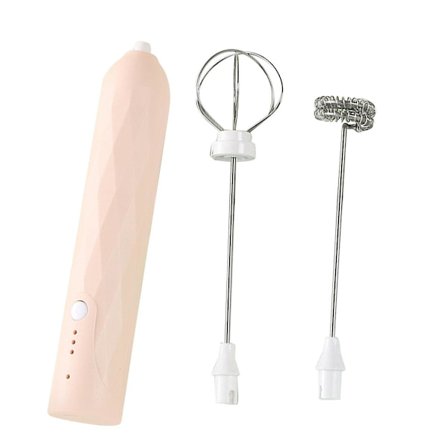 Mini Frother Handheld, Immersion Blender Cordlesss Foam Maker Usb Rechargeable Small Mixer Med 2 S