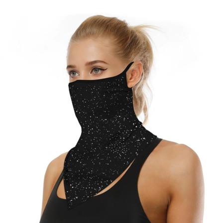 Ansiktsscarf Bandana Baklava Multifunktionsscarfs Tvättbar Svart One Size
