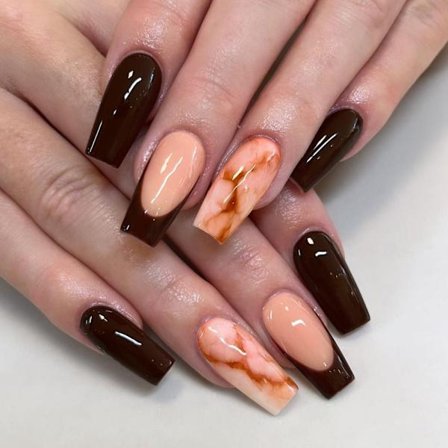 French Fake Nails Ballerina False Nail 1 1