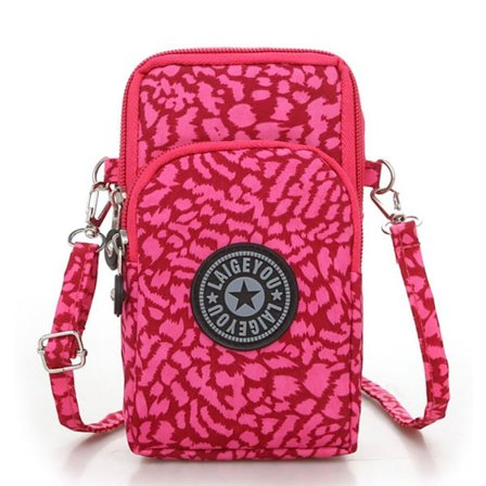 Praktisk og rummelig mobiltelefon pung skuldertaske