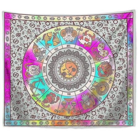 Alterduk Zodiac Witchcraft Alter Tarot Spread Top Cloth Wiccan Square Spiritual Sacred Cloth 51 X 59 Tommer