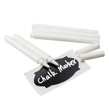 3-pakning Krittpenner for Griffeltavle - Hvit hvit