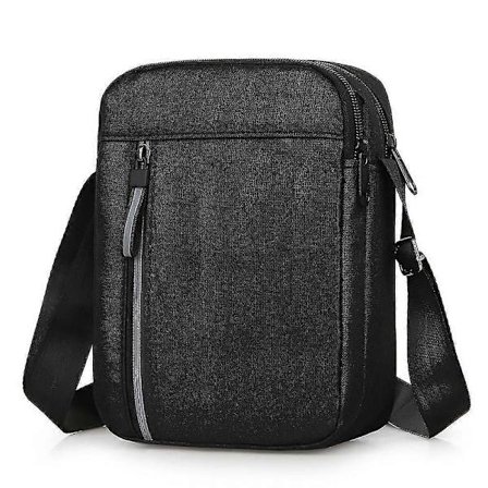 Fashion Herr Solid Justerbar Rem Axelväska Vattentät Crossbody-väska Messenger Bag[D]