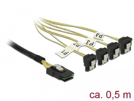 Delock SATA/SAS-kabel - 50 cm