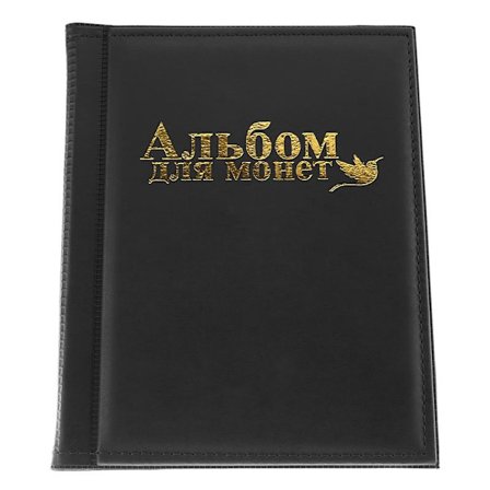 250 Lommer 10 Sider Verdensmynter Oppbevaringsmappe Album Penger Samlerholder Bok Svart