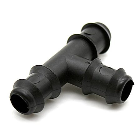 T-kobling 16mm - Pakke med 25 - Kobling for vanningsslange - Ø 16mm - T-kobling - Hageslangekobling - kompatibel dryppvanningsslangeende, vanning