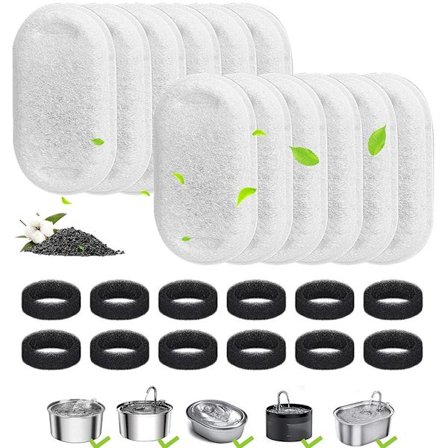 Filter Dricksfontän Katt - 24 x Filter Kattfontän