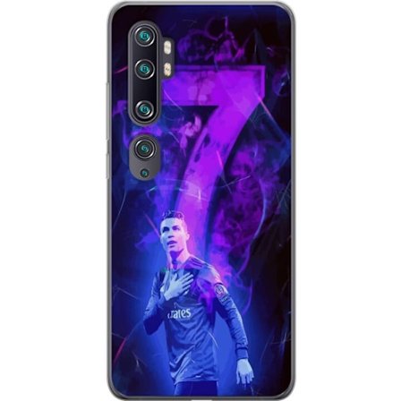 Kompatibelt Mobildeksel til Xiaomi Xiaomi Mi Note 10 Ronaldo 7 - Fotballlegenden i Aksjon for Fans