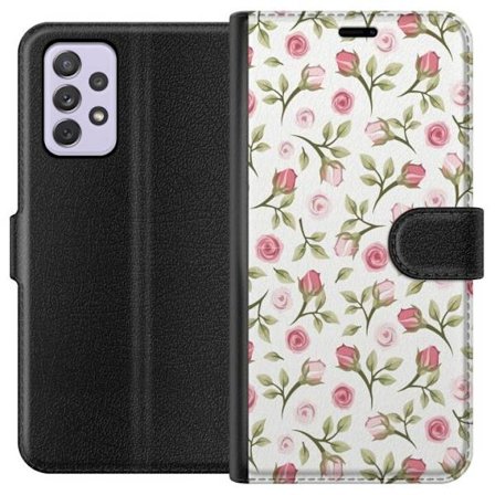 Plånboksfodral till Samsung Galaxy A52s 5G med Blommigt