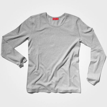 Heather Grey Long Sleeve for Men, Crew Neck & 100% Circular, X-Large